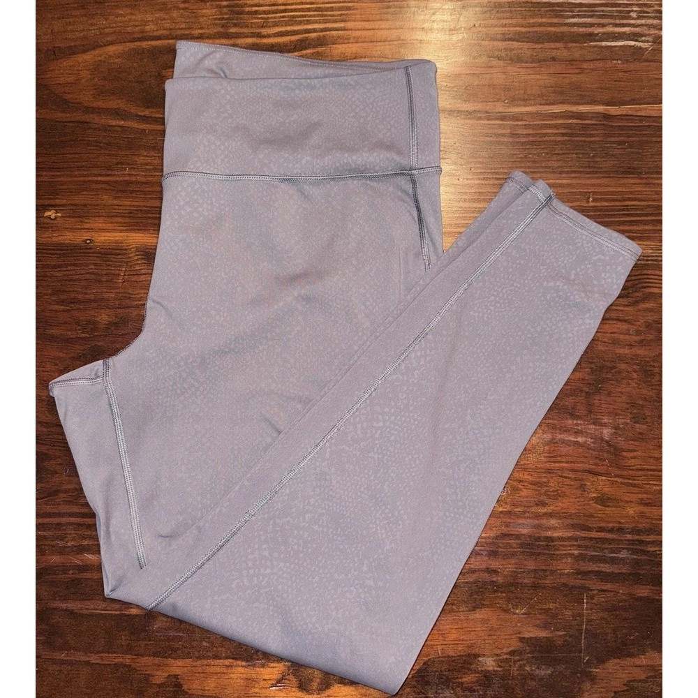 Athleta Women's High Rise Serpent Chaturanga Legging Silver Bells‎ Gray Size 1X